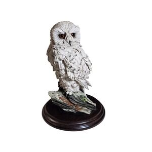 Gorham Country Artists Snowy Owl Figurine Richard Cooper Made in England 9.5"